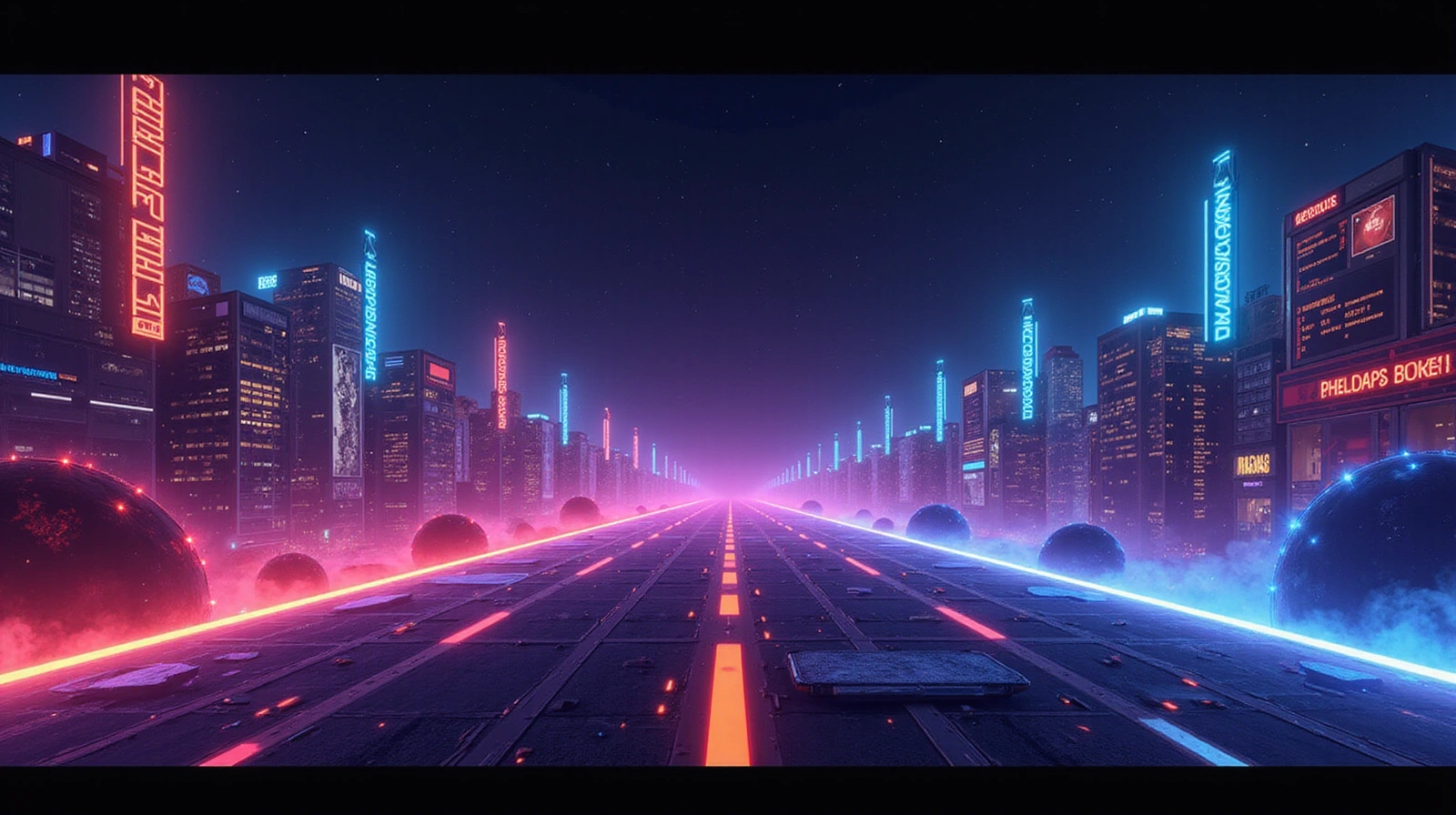 Bannière de jeu vibrante avec des éléments de jeu abstraits et un fond sombre