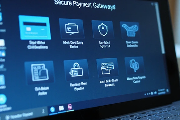 Options de paiement sécurisées avec des icônes de cadenas