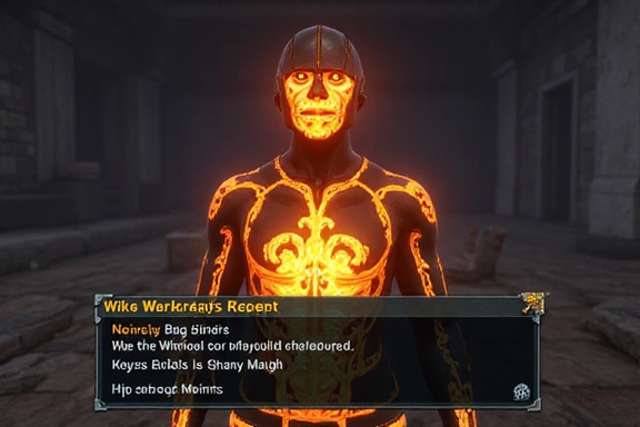 Personnage de jeu recevant un nouveau skin