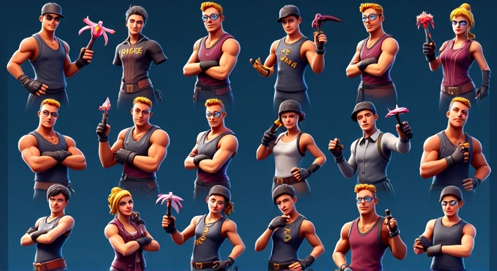 Collection d'emotes et d'accessoires Fortnite